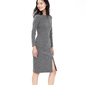 Banana Republic Gray Long Sleeve Dress
